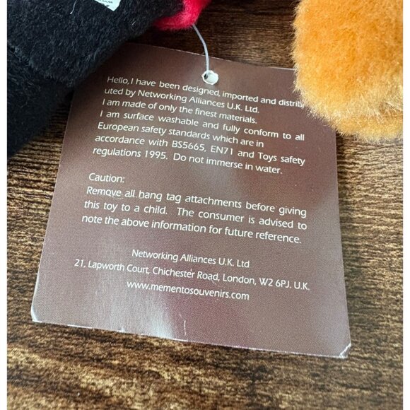 NWT Memento Souvenirs Great Britain British Royal Guard Teddy Bear Brown Plush S - Picture 5 of 8